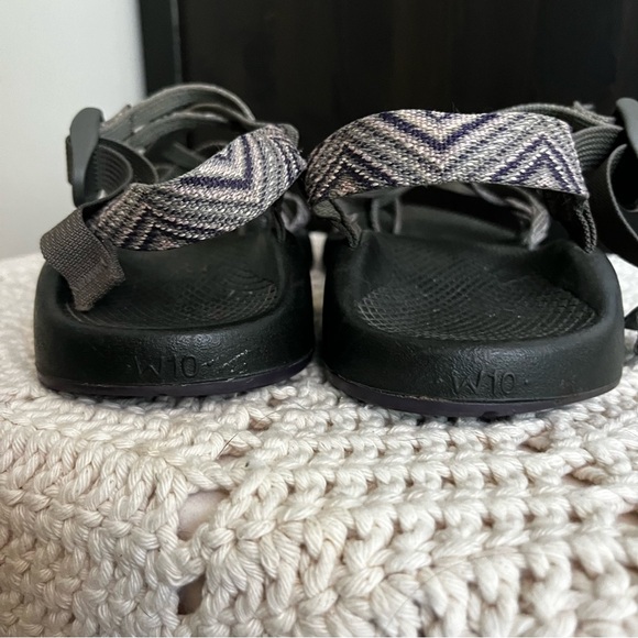 Chaco ZX2 Vibram Stripes Strappy Sandal Gray & Black Women’s Size 10 - Picture 5 of 6